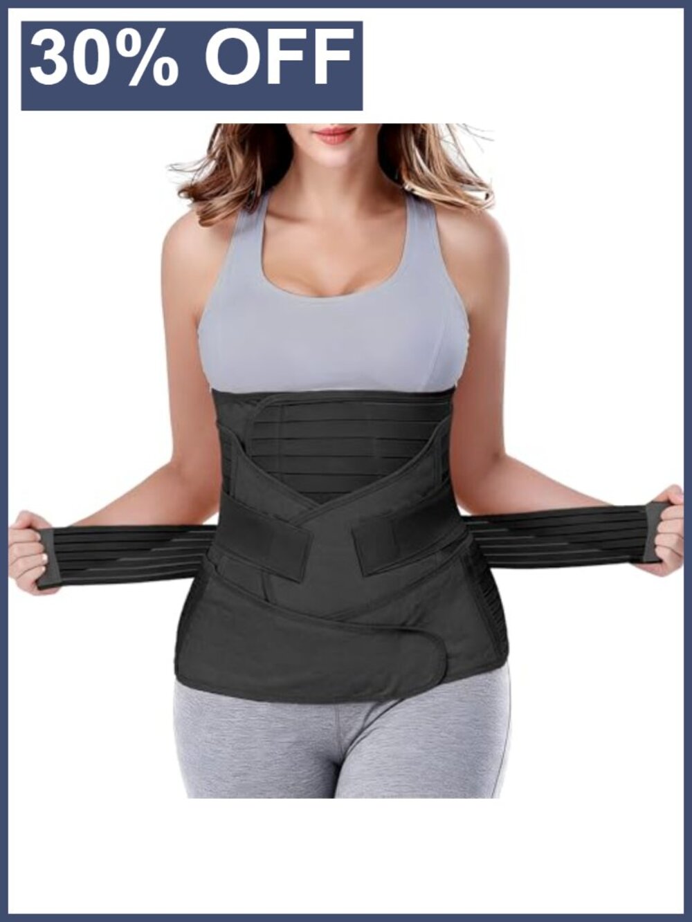 3-in-1 Postpartum Belly Wrap Recovery Band Abdominal Binder